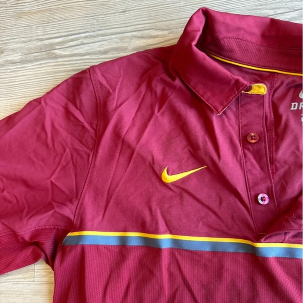 USC Trojans Men’s Nike polo shirt size small collegiate spirit wear red yellow - Picture 5 of 7